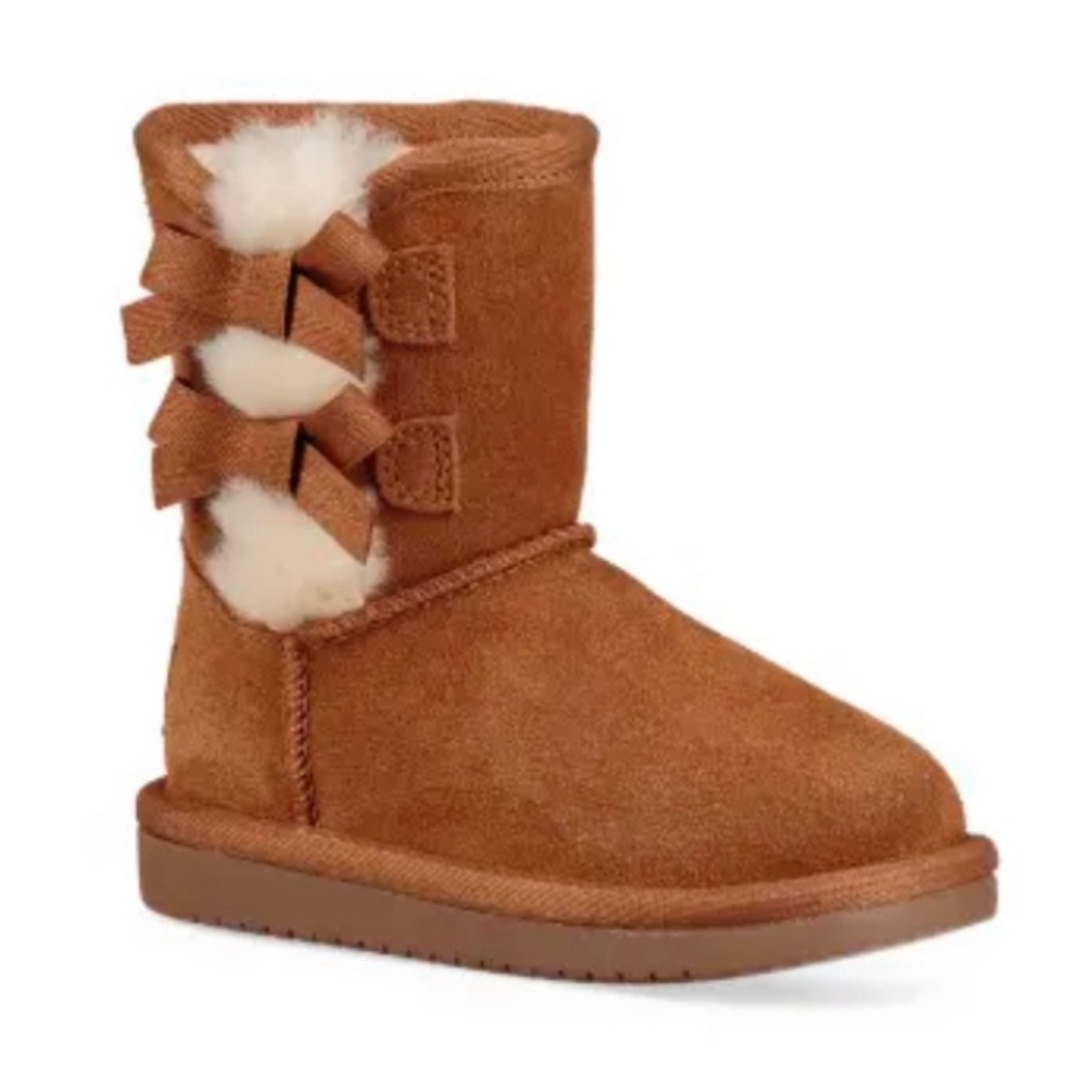 Kid’s Toddler Size 7 KOOLABURRA by UGG Tan 2-side bow Boots Victoria